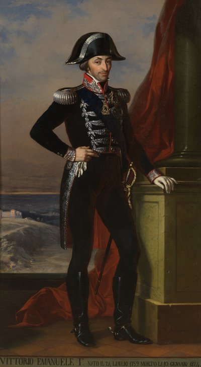Portrait of Vittorio Emanuele I by Unbekannt Unbekannt